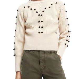 (NWT) Scotch and Soda Sweater Wool-blended bobble Stitch Sweater (M)